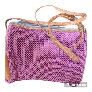 Talbots Dusty Rose Leather Crossbody Bag